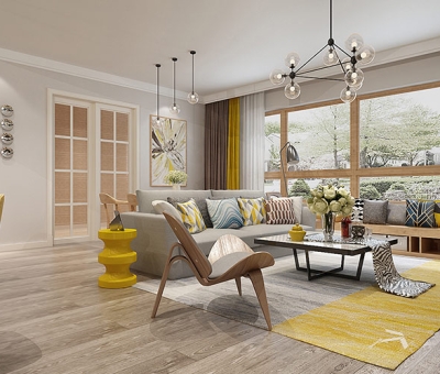 浦江御景灣130平北歐風格裝修效果圖--穩穩的幸福